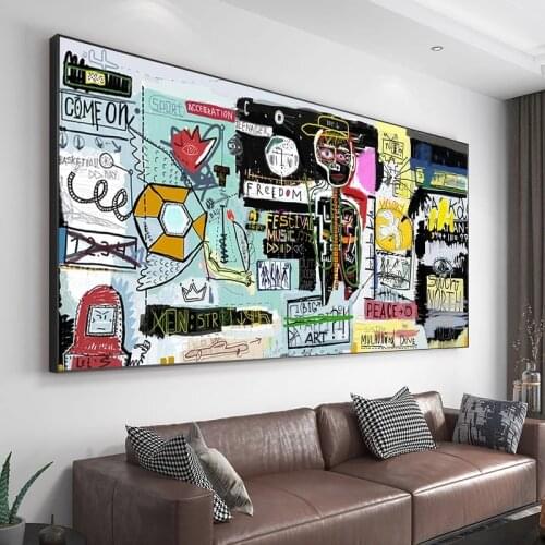 Abstract Canvas Painting Modern Graffiti Street Posters and Prints Wall Art Picture for Living Room Home Decorstion Cuadros