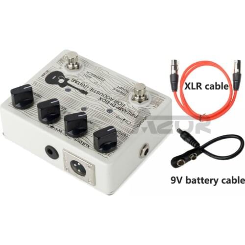 Caline CP-67 DI Box For Acoustic Guitar Pedal Effect With XLR Cable Connector 9V Guitar Effects Guitar Accessories Effect Pedal