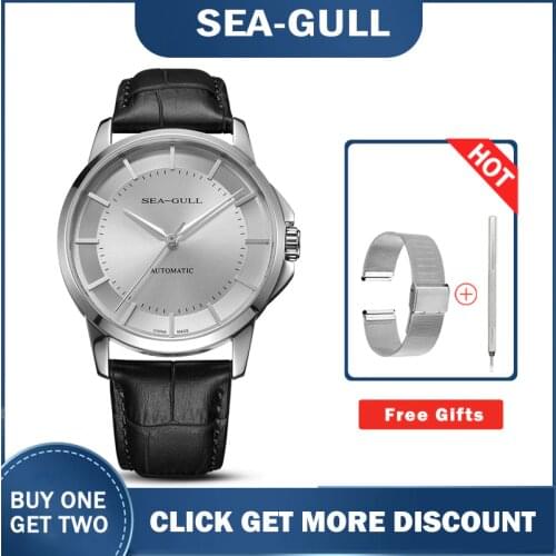Seagull Mens Watch Fashion Leisure Sports Automatic Mechanical Watch Calendar Sapphire 819.12.6066