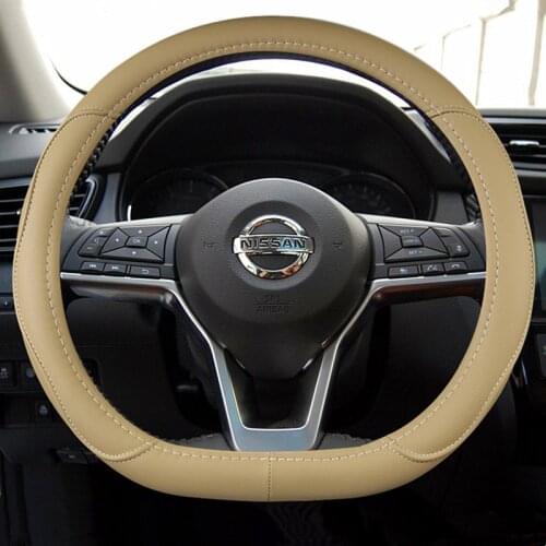 Car Steering Wheel Cover D Shape For VW GOLF 7 2015 POLO JATTA Passat Tiguan For Nissan Qashqai J11 X-trail T32 2015- 2017 2018