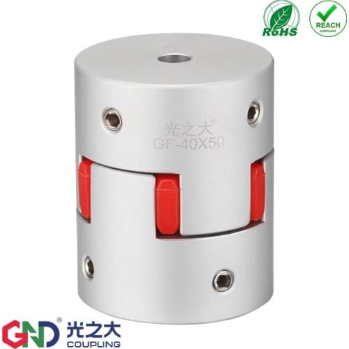 GND coupling GF D14 L22 aluminum plum flower flexible couples Jaw spider shaped shaft coupler for CNC machine