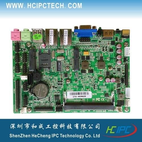 HCIPC M202-1 HCMN2862A,Atom N2800 3.5inch ITX Motherboard,12V DC,6COM,8USB,24LVDS,2Giga LAN,2Mini PCIE&SIM,GPIO&LPT