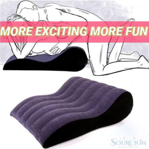 Sourcion Hot Sale Inflatable Luxury Pillow Chair Sex Bed Helpful Sofa Pad Ramp Furniture Pillow Sexy Tool New Style 2021