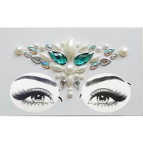 Adhesive Face Gems Rhinestone Temporary Tattoo Jewels Festival Party Body Glitter Stickers Flash Temporary Tattoos Sticke