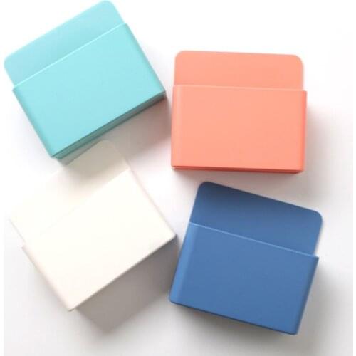 Fridge Magnet Magnetic Storage Box Grid Plastic Pen Pencil Organizer Save Space Kitchen Storage Holder