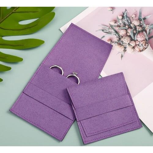 10Pcs Microfiber Jewelry Packaging Pouches Envelope Bag for Rings Earings Necklace Christmas Wedding Favor Gift Bag