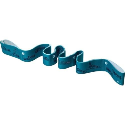 90cm Nylon Yoga Pose Print Stretching Resistance Band Elastic Dance Training Belt Stretching Band Gym Accessories Home