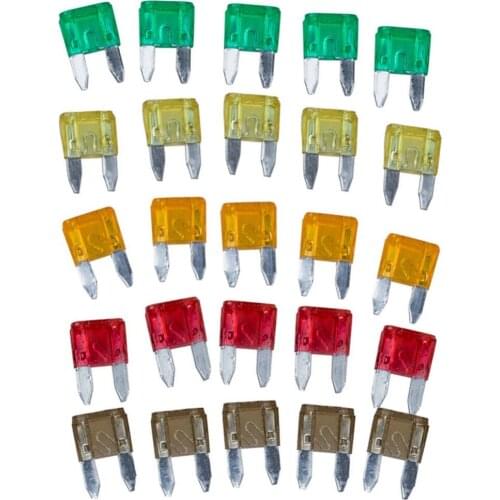 New High Quality 35pcs Mixed Mini Blade Fuse Assortment Set Convenient Durable Auto Car Truck DG Motorcycle SUV Fuses Kit#263291
