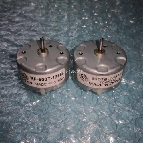 RF-500TB-12560 RF-500TB-14415 Permanent Magnet Motor High Speed Motor 3V / 6V / 12V Rotating Alarm Alarm Light Motor