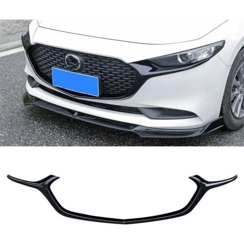 For Car Grille Trim Strip New Mazda 3 2019 2020 ABS FRONT Bumper Full Star RACING Grills Cover Trim Mazda3 M3 ACCESSORIES Refit