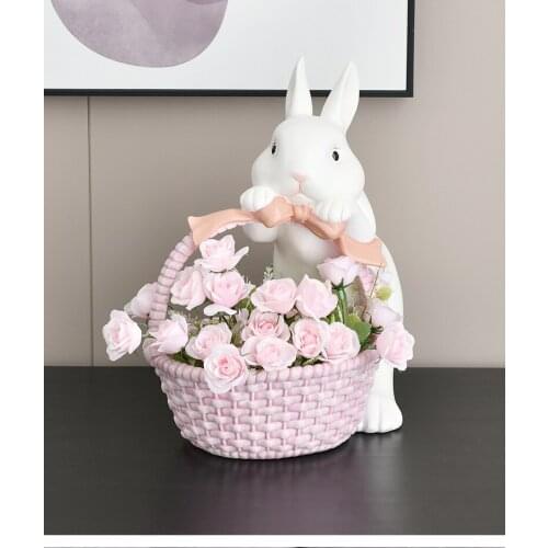 Key storage furnishings porch indoor resin technology rabbit creative home porch living room home decoration accessories decore