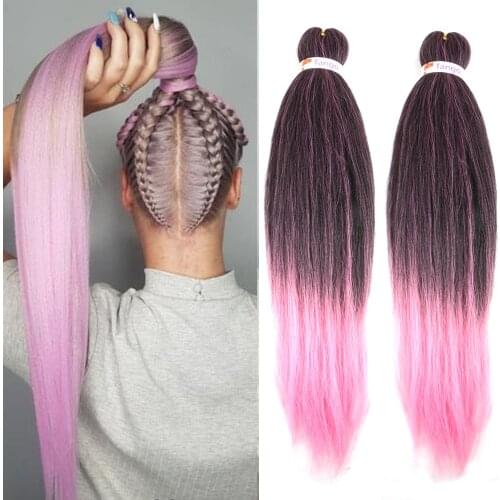 26inch Pre Stretched Easy Braid Hair Jumbo Braids Ombre Braiding Hair Synthetic Crochet Hair Extension Low Temperature Fiber