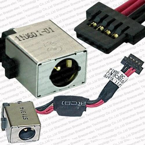 5PCS/LOT Original new Laptop AC DC Power Jack wire socket connector cable For Acer Aspire One 722 P/N: DC30100F100 Free Shipping