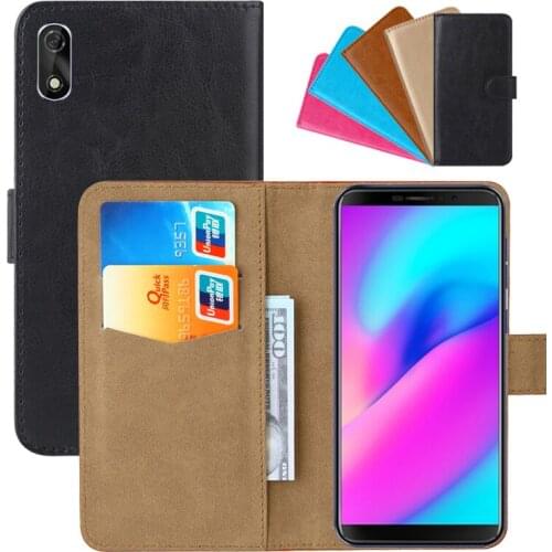 Luxury Wallet Case For Cubot J3 PU Leather Retro Flip Cover Magnetic Fashion Cases Strap