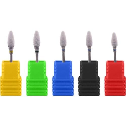 Rotary Nail Art Drill Bit Manicure Machine Ceramic Polishing Grinding Head Manicure Milling Cutter Nail Art Drill Bit Tool