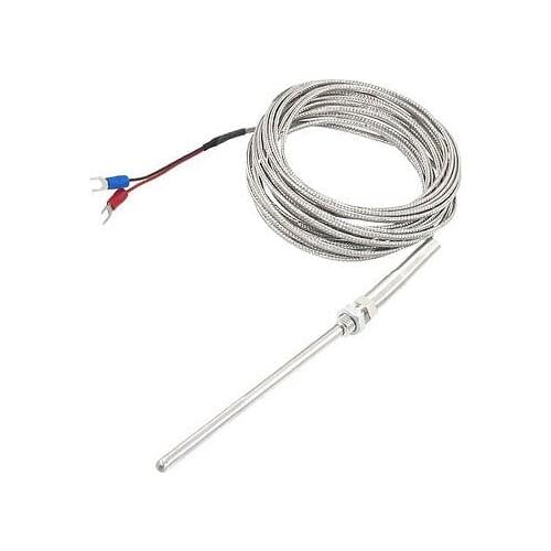 Liquid Measuring 105mm x 5mm K Type Earth Thermocouple Probe 5 Meters