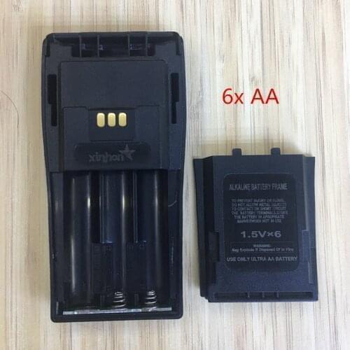 2X 6x AA battery case box for Motorola DEP450 DP1400 PR400 CP140 CP040 CP200 EP450 CP180 GP3188 etc wakie talkie with belt clip