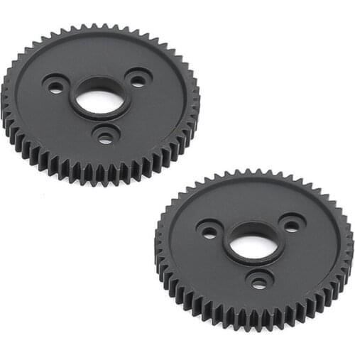 2Pcs Hardened Steel Metal Spur Gear 54T 0.8 32P 3956 for 1/10 Traxxas Slash Stampede VXL Rustler E-Revo T-Maxx Parts