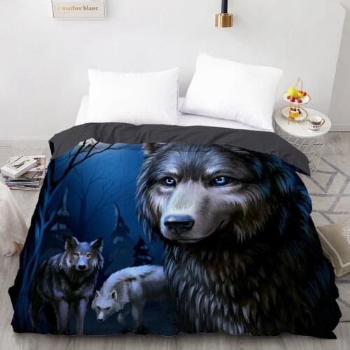 3D HD Digital Printing Custom Duvet Cover,Comforter/Quilt/Blanket case Queen King Bedding 200x220 140X200,Bedclothes wolf Wolves