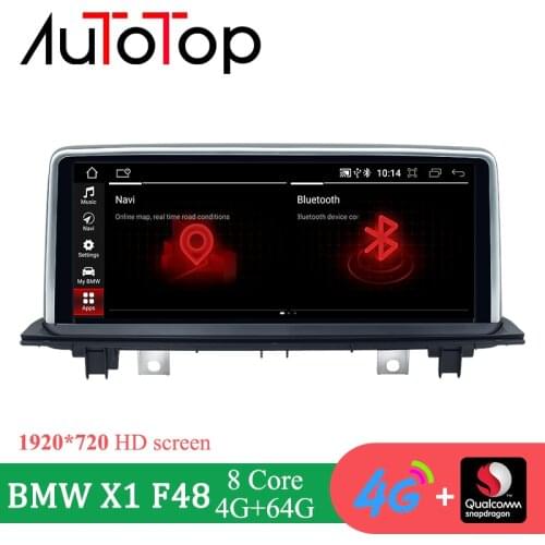 AUTOTOP 1920*720 Android 10 Car Autoradio Navigation Head Unit For BMW X1 F48 2016-2017 NBT System Stereo Audio Wireless Carplay
