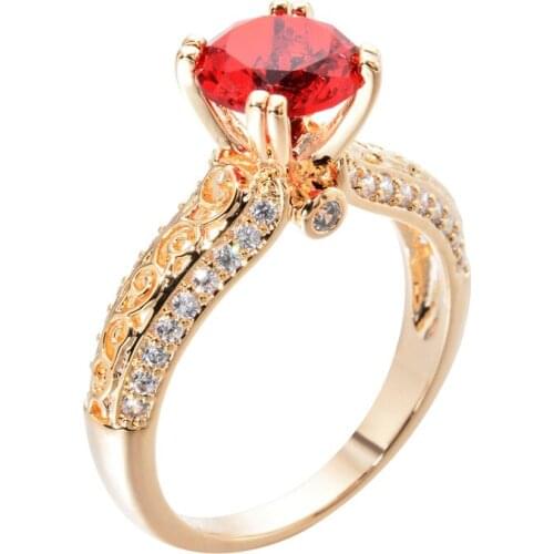 Bettyue Modern Jewellry For Women&Girls Classical Round Design Engegement Ring Wedding Party Charming Crystal Decoration