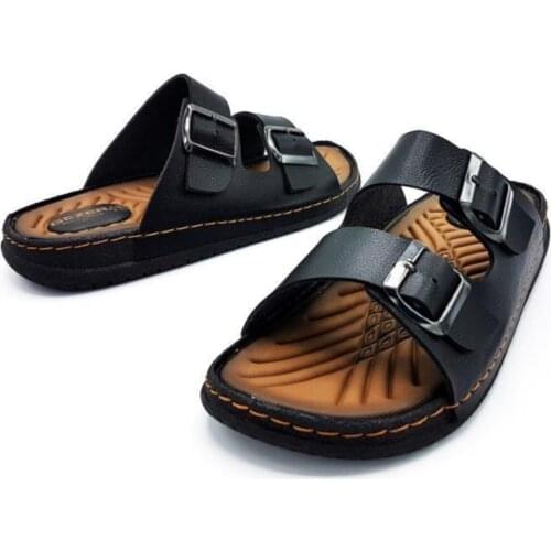 Mens Casual Slippers Anatomical Base Overhead Men Slippers Casual Male Slippers Soft Outsole Overhead Casual Male Slippers Slip-Resistant Outsole