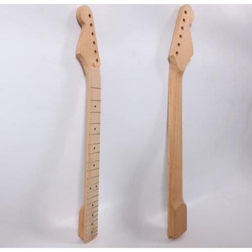 1Pcs Left-hand Electric Guitar Neck Mahogany+Maple 22Fret 25.5inch Handmade Unfinished