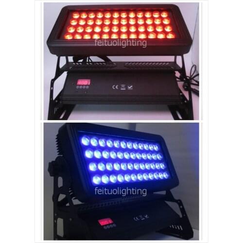 H-8/lot IP65 dj lighting 48x10w wide led wall washer light DMX outdoor Stage Effect led city color