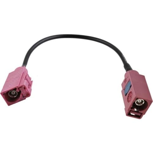 Superbat Fakra Female "D" Straight to Fakra Jack "H" Pigtail Cable RG174 15cm