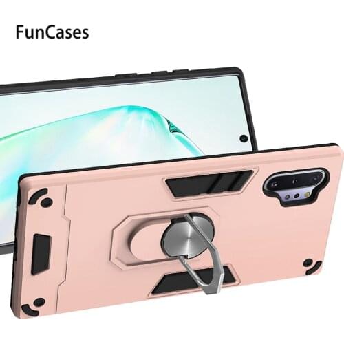 Magnetic Finger Ring Holder PC + TPU Case For cover Samsung Note 10 Pro 5G Mobilephone Covers Coques Samsung capa Note 10 Pro