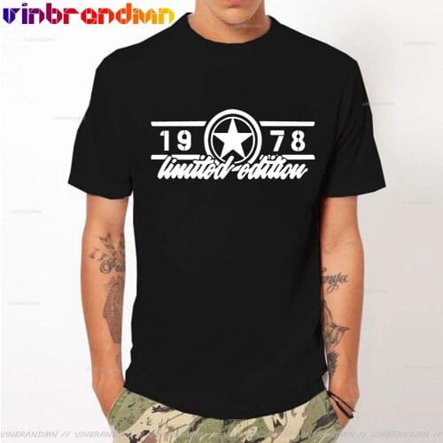 Summer Cool Limited Edition 1978 T Shirt Men Tops Cotton Short Sleeve Mans Birthday Made in 1978 T-shirt Tee Hombre Camiseta