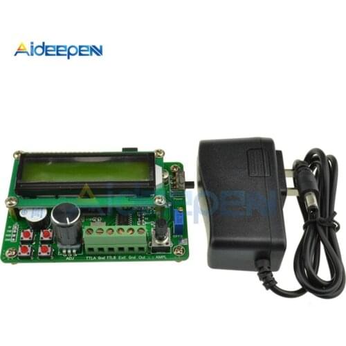 5MHz LCD Digital Display DDS Function Signal Generator Source Module Sine/Triangle/Square Wave TTL Output C With Plug FY1005S