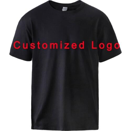 Mens T-shirts Customize Logo Causal Loose Short Sleeve Loose Tee Mens High Quality Casual Soft Hip Hop Streetwear Tops T shirt