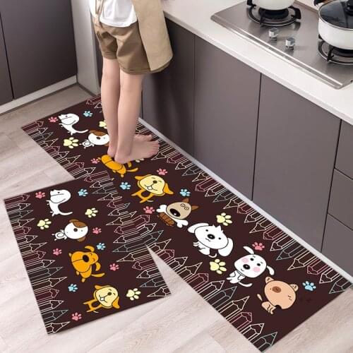Kitchen Mat Cheaper Anti-slip Modern Area Rugs Living Room Balcony Bathroom Printed Carpet Doormat Hallway Geometric Bath Mat
