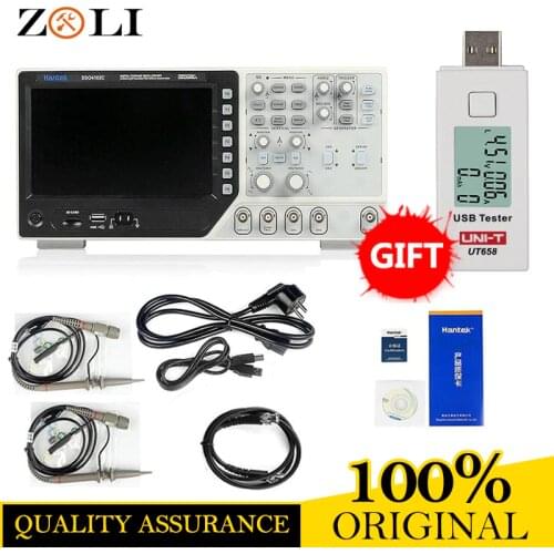 Hantek DSO4102C Oscilloscope Portable Benchtop 2ch 100MHz USB Oscilloscopes Arbitrary/Function Waveform Generator