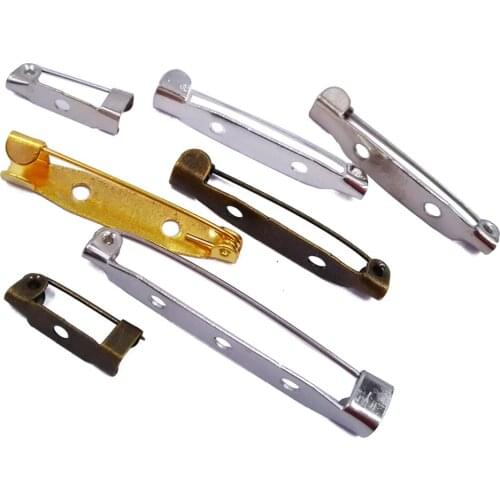 Wholesale 1000piece Brooch Base Back Bar Badge Holder Safe Lock Brooch Pins DIY Jewelry Findings Accessories BSP01