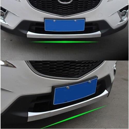 FIT FOR MAZDA CX-5 CX5 2012 - 2016 CHROME FRONT LOWER BUMPER LIP GRILL COVER INSERT PROTECTOR MOLDING TRIM GRILLE GARNISH GUARD