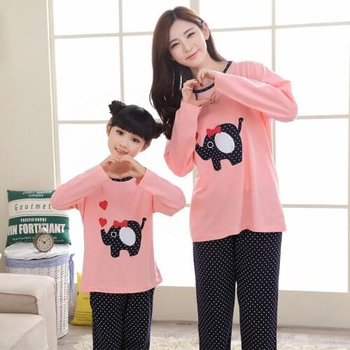 Family Christmas Pajamas Set Kids Girls Mommy Sleepwear Nightwear Mother Daughter Clothes Matching Family Outfits