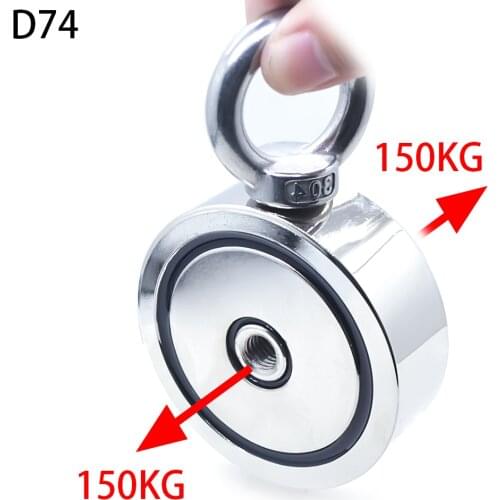 Strong Neodymium Magnet Double side Search magnet hook super power Salvage Fishing magnetic Stell Cup holder
