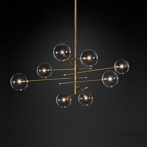 Nordic Postmodern Glass Lights Fixture Bar Coffee Shop Living Room Chandelier Droplight Experimental Bottle Lamp Frosted Glass