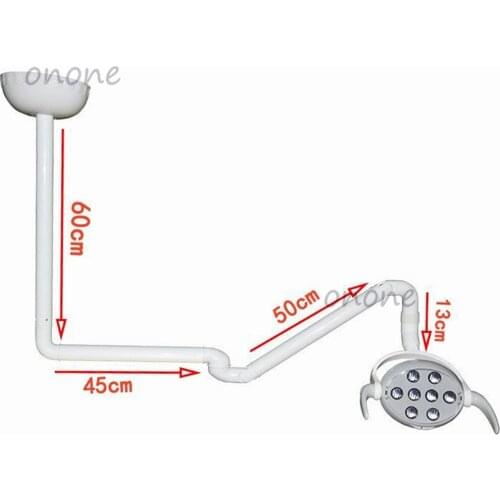 Dental Ceiling mounted lamp with Sensor Oral Light Lamp for Dental Unit Chair implant surgery 8LEDS lamp shadeless