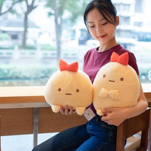 Japan Tempura fried shrimp Long Pillow Cute shrimp Food Foll toys Sleeping Shrimp Lying Nap sleeping pillow Cushion For Girl