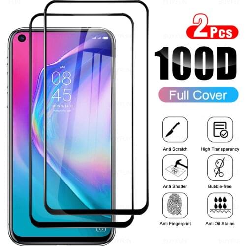 2Pcs Full Cover Tempered Glasses For Tecno Camon 15 Air Glas Protective Glass Phone Film For Tecno Camon15 15Air CD6 6.6" 2020