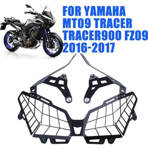 Motorcycle Headlight Grille Front Light Lamp Cover Grill Protection Guard For YAMAHA MT09 MT 09 Tracer 900 Tracer900 FZ FZ09