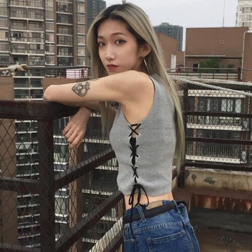 Women Corset Tops Summer Sleeveless Top round Neck Knitted Vest for Women Tank Camis Crop Top For Women