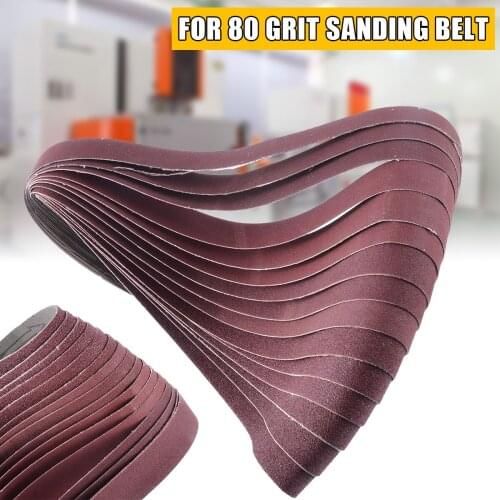 15pcs Sanding Belts Abrasives 80/100/150/240/320 Grit Sanders Grinding Abrasive Belts Grinder Supplies