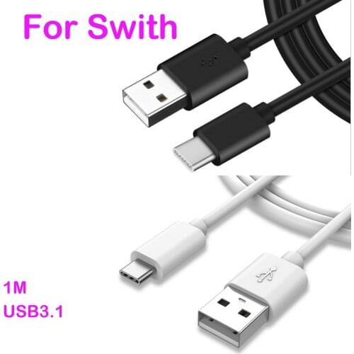 20PCS 1M USB-C USB 3.1 Male Charger Cable For Nintendo Switch Charging Cord Lead