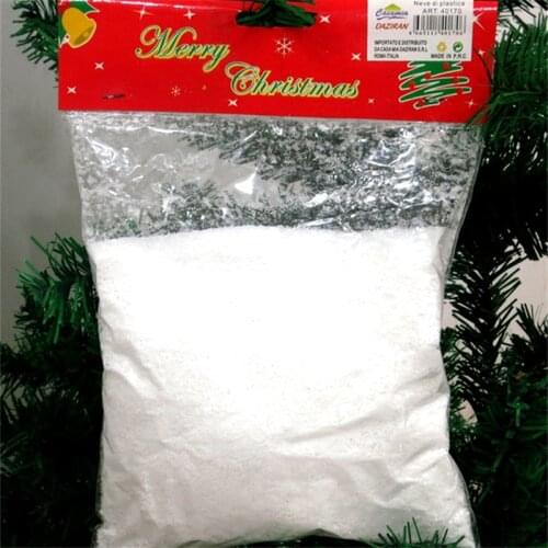 2018 Instant Xmas Magic Snow Foam Powder 50g Xmas Tree Christmas Decorations for Home Decor Artificial Snow Scene Holiday party