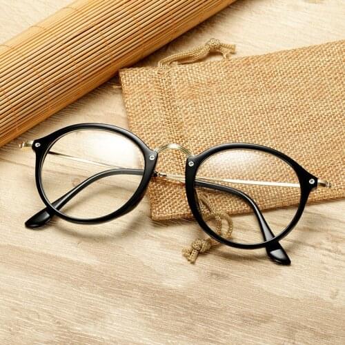 2021 Round Glasses Frame Luxury Brand Glasses Women Mirror Eyeglasses Frames Women/Men Anti Blue Light Glasses Okulary