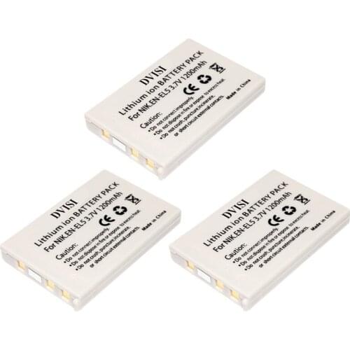3x1200mAh EN-EL5 Li-ion Battery EN EL5 for Nikon Coolpix P80 P100 P500 P510 P5000 P5100 3700 4200 5200 7900 P3 P4 P6000 P530 S10